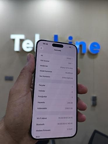 saxta iphone: IPhone 15 Pro Max, 256 GB, Natural Titanium, Zəmanət, Simsiz şarj, Face ID — 3