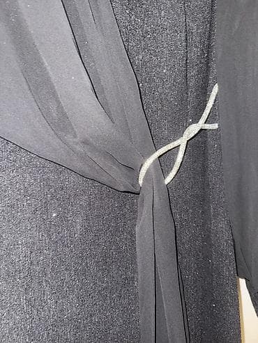 qara don: Qara rəngli zərli ziyafət donu -Ölçü: 50 - Klassik qara tonlarda — 4