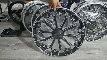 byd diskleri: Moped/skuter üçün dekorativ təkər diskləri (cüt) - Material: yüngül — 1