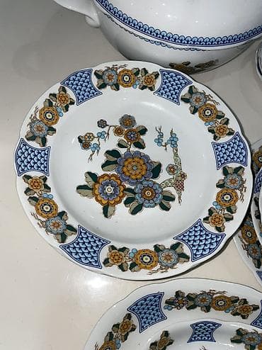 semicka yağı: Nahar dəsti, rəng - Ağ, Farfor, Almaniya — 7