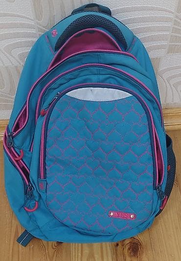 usaq salvari: YESS brendi məktəb çantası - Rəng: firuzəyi-göy, çəhrayı detallar və — 1
