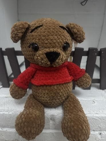 usaq oyun evi: Yumşaq oyuncağ – ayıcığ - Material: ipək kimi toxumalı, plyuş tipli — 1