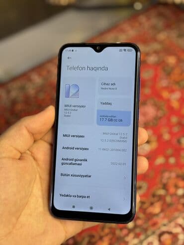 redmi note 9 ucun kabrolar: Redmi Note 8 
Şəxsi telefon olub 
3/32 
Vəziyyəti orta — 8