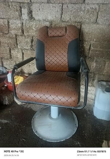 uşaq kresloları: Peşəkar bərbər/kosmetoloji kreslosu - Fırlanan baza: sabit və geniş — 1