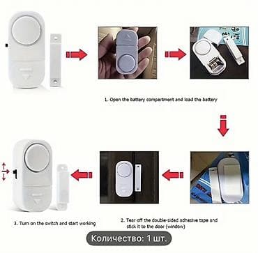 yaq ceken aparat: Mağnetik Qapı/Pəncəra Sensorlu Siqnalizasiya - Tətbiq sahələri: qapı — 5