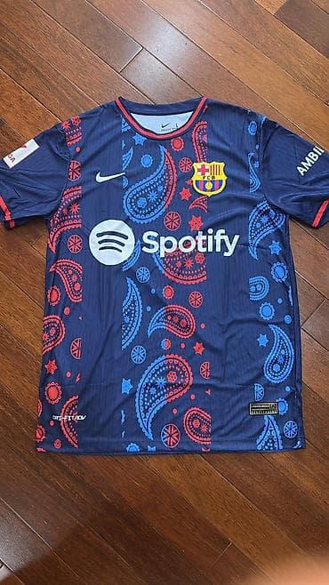 İdman formaları: Yeni A Class Lamine Yamal Barcelona FK Futbolkalar📌 Ağ və Göy Ağ M — 1