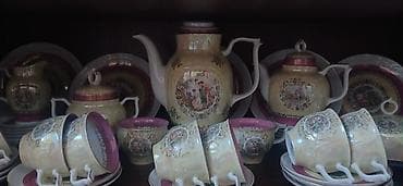 sud separatoru: Çay dəsti, rəng - Sarı, Farfor — 2