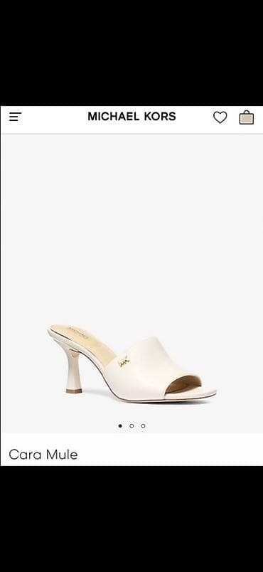 Şəxsi əşyalar: Michael Kors Cara Mule – qadın üçün zərif açıq burunlu mıller (yeni) — 1