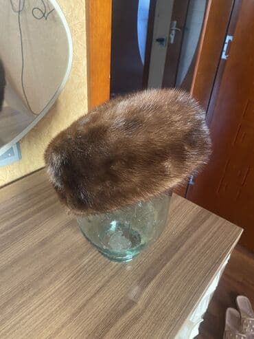 женские шапки из кролика: Norka papaq. Natural. Qadın üçün. Rusyadan gelib. 2-3 defe istifade — 4