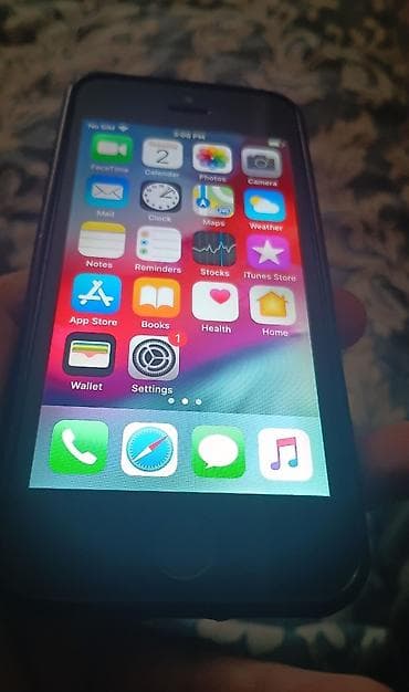 IPhone 5s, 16 GB, Space Gray, Barmaq izi