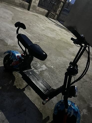 Elektrik skuter – geniş oturacaqlı, iki nəfərlik - Güclü ön fener