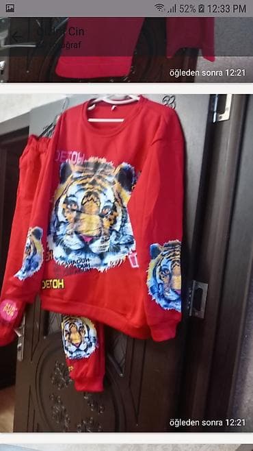 philipp plein trenerke: İdman dəsti, 9Fashion Woman, 2XL, rəng - Qırmızı — 2