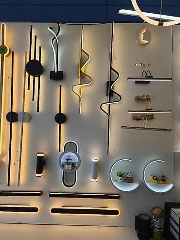 Müasir dekorativ divar lampaları və LED işıq panelləri kolleksiyası -