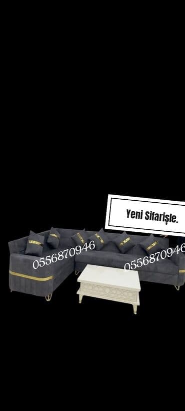 mətbəx ucun divan: Künc divan, Yeni, Açılan, Bazalı, Parça, Pulsuz çatdırılma — 7