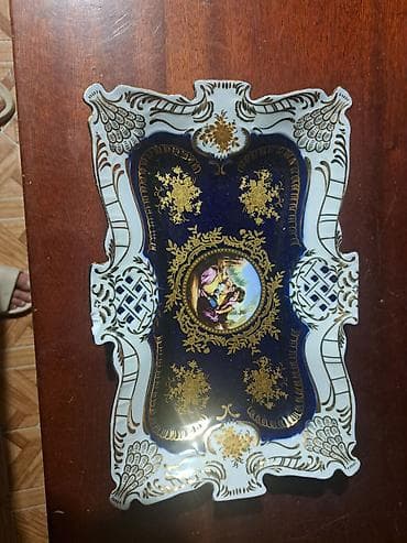 boş kisə: Boşqablar, 1 əd, rəng - Göy, Farfor — 3