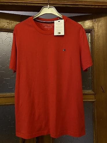 Futbolka, Tommy Hilfiger, M, rəng - Qırmızı — 1