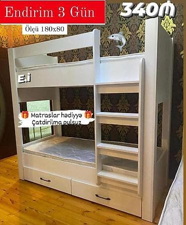 sadə matras: Oğlan və qız üçün, Çarpayı, Matras ilə, Siyirməli — 1