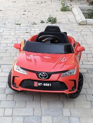 Uşaq elektrikli maşın – qırmızı rəng, açılan iki qapı, sport dizayn — 3