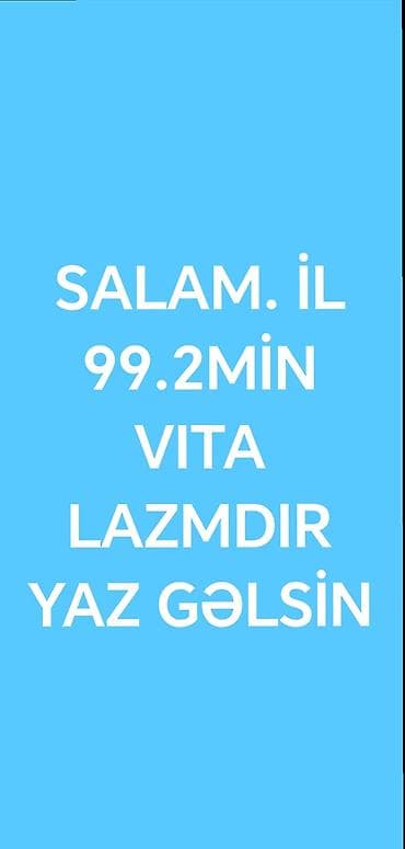 su 19 lt: Məhsul: Vita

Təsvir:
İL99.2 MİN VITO LAZMDI — 1