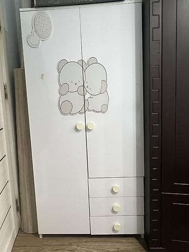 qapi ucun setkalar: Oğlan və qız üçün, 2 qapılı, Açılan, Düz dolab — 2