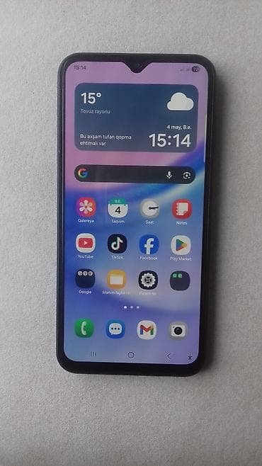 byd adapter: Samsung Galaxy A15, 128 GB, rəng - Göy, Barmaq izi, İki sim kartlı — 4