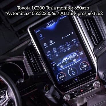 Toyota LC200 Tesla monitor 🚙🚒 Ünvana və Bölgələrə ödənişli çatdırılma