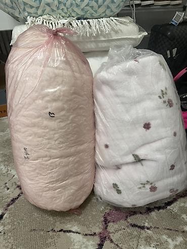 bamboo tekstil: Məhsul: Yataq dəsti/yorğan paketləri Təsvir: - 2 ədəd yumşaq — 1