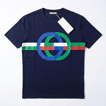 Futbolkalar: Məhsul: Kişi T‑shirt - Brend: Gucci - Modell: Ön hissədə iri — 1