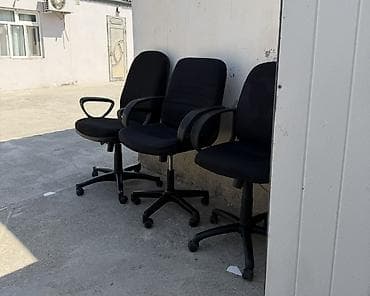 Ofis kresloları – 3 ədəd, qara rəng — 1