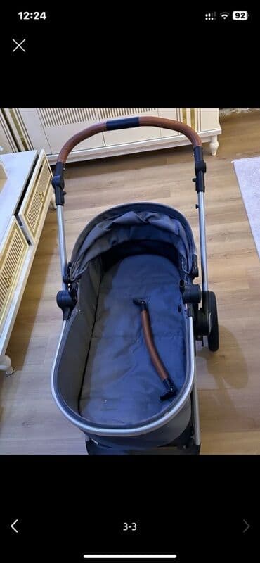 Uşaq arabası – beşik tipli, boz rəngdə – Geniş beşik bölməsi: yeni lalafo.az -da Uşaq arabası – beşik tipli, boz rəngdə – Geniş beşik bölməsi: yeni