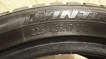 17 lik disk teker: Satılır: 4 ədəd qış şini dəsti - Ölçü: 225/45 R17 - Yük/sürət — 6