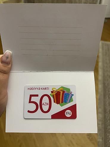 Ali və Nino mağazasının 50 manatlıq hədiyyə kartı. 50 manat dəyərində — 2
