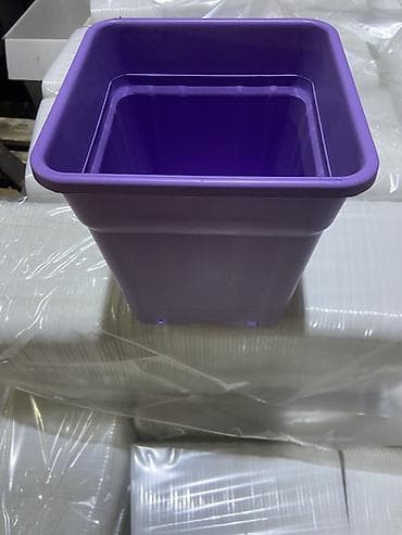 kaktüs: Plastik kvadrat əkim/qazan vedrələri - Material: qalın, möhkəm — 6