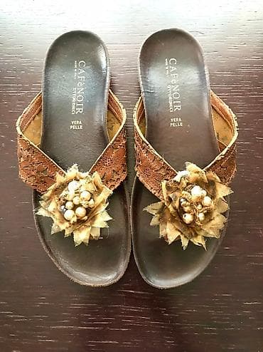 tebii deri: Ölçü: 39, rəng - Qəhvəyi, Yeni — 1