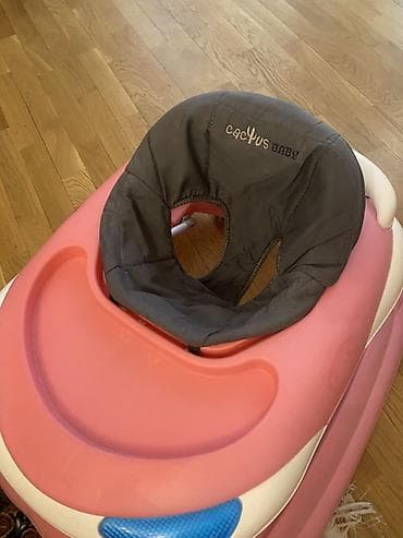 Yerimək üçün arabalar, çəliklər, əsalar, rollatorlar: Cactus Baby uşaq gəzdirəni (baby walker) - Rəng: çəhrayı-ağ korpus — 3