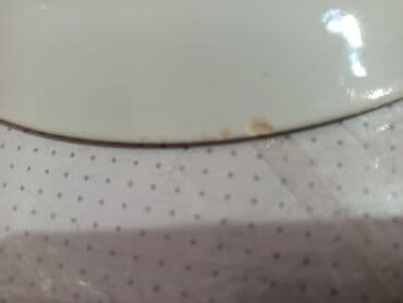 boşqab: Boşqablar, 1 əd, rəng - Ağ, Farfor, SSRİ — 4