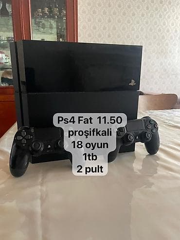Ciddi Aliciya endirim olacaq PS4 Fat 1TB / Sistem 11.50 Proşifka / 2