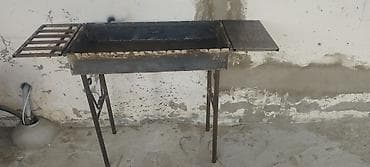 kilo kabab: Metaldan hazırlanmış manqal/qril masası - Material: qalın gövdəli — 6