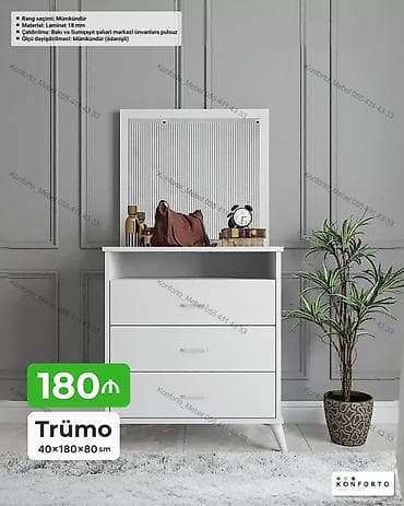 Trümo – 40×180×80 sm - Rəng seçimi: mümkündür - Material: 18 mm lalafo.az -da Trümo – 40×180×80 sm - Rəng seçimi: mümkündür - Material: 18 mm