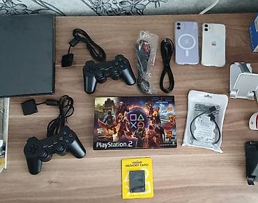 Playstation 2 Slim. Disk Yeri Ləğv Edilib Praşifkalıdı 500 GB HDD