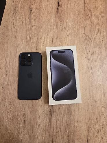airpods pro: IPhone 15 Pro, 256 GB, Black Titanium, Face ID — 1