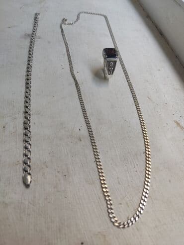 zümrüd qaşlı üzüklər: Gümüş — 1