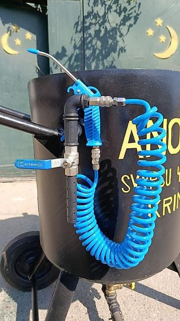 kompressor 100: Qumlama aparatı Təzədi. Tutumu 125 litr, şlanq D-25, uzunluğu - 10 — 1