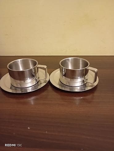 Çay dəsti, rəng - Gümüşü, 2 nəfərlik — 1
