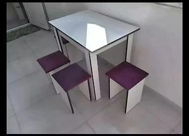 Mətbəx üçün, Yeni, Açılmayan, Kvadrat masa, 4 stul lalafo.az -da Mətbəx üçün, Yeni, Açılmayan, Kvadrat masa, 4 stul