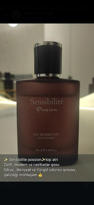 Sensibilité Passion Pour Homme – Eau de Parfum, 50 ml (1.69 fl.oz) 100
