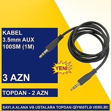 apple komputer: AUX Kabellər ⭐Keçid AUX to Audio+Microphone – 5 AZN (Topdan 3 AZN) — 4
