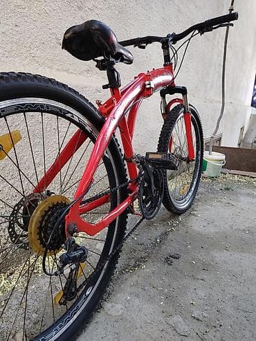 velesiped: Dağ velosipedi – 26” - Rəng: qırmızı Sürülür hal hazırda Ünvan 4 mkr — 5