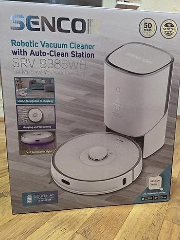 d4 50: Sencor SRV 9385WH – Avtomatik Təmizləmə Stansiyalı Robot Tozsoran — 2