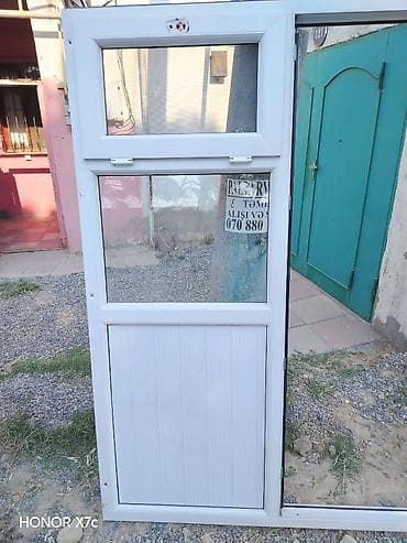 sef qapi: PVC balkon/qapı bloku - Material: ağ PVC profil - Dizayn: yuxarı — 4